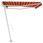 vidaXL Standmarkise Automatisch 500x350 cm Orange & Braun vidaXL Standmarkise Automatisch 500x350 cm Orange & Braun