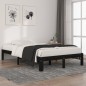 vidaXL Massivholzbett Schwarz Kiefer 120x200 cm vidaXL Massivholzbett Schwarz Kiefer 120x200 cm