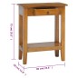 vidaXL Konsolentisch mit Schublade 60x30x75 cm Massivholz Mahagoni vidaXL Konsolentisch mit Schublade 60x30x75 cm Massivholz Mahagoni