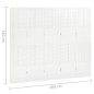 vidaXL 5-tlg. Raumteiler Weiß 200x180 cm Stahl vidaXL 5-tlg. Raumteiler Weiß 200x180 cm Stahl