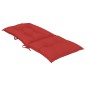 Gartenstuhlauflagen für Hochlehner 6 Stk. Rot 120x50x7 cm Stoff Gartenstuhlauflagen für Hochlehner 6 Stk. Rot 120x50x7 cm Stoff