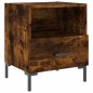 vidaXL Nachttisch Räuchereiche 40x35x47,5 cm Holzwerkstoff vidaXL Nachttisch Räuchereiche 40x35x47,5 cm Holzwerkstoff
