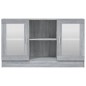 vidaXL Vitrinenschrank Grau Sonoma 120x30,5x70 cm Holzwerkstoff vidaXL Vitrinenschrank Grau Sonoma 120x30,5x70 cm Holzwerkstoff