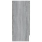 vidaXL Vitrinenschrank Grau Sonoma 120x30,5x70 cm Holzwerkstoff vidaXL Vitrinenschrank Grau Sonoma 120x30,5x70 cm Holzwerkstoff