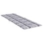 Sonnenliegen-Auflage Grau Karomuster 186x58x3 cm Oxford-Gewebe Sonnenliegen-Auflage Grau Karomuster 186x58x3 cm Oxford-Gewebe