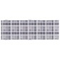 Sonnenliegen-Auflage Grau Karomuster 186x58x3 cm Oxford-Gewebe Sonnenliegen-Auflage Grau Karomuster 186x58x3 cm Oxford-Gewebe