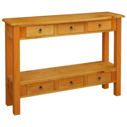 vidaXL Konsolentisch mit Schubladen 110x30x75 cm Mahagoniholz