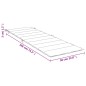 Sonnenliegen-Auflage Grau Karomuster 186x58x3 cm Oxford-Gewebe Sonnenliegen-Auflage Grau Karomuster 186x58x3 cm Oxford-Gewebe
