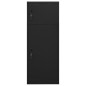 vidaXL Sattelschrank Schwarz 53x53x140 cm Stahl vidaXL Sattelschrank Schwarz 53x53x140 cm Stahl