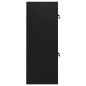 vidaXL Sattelschrank Schwarz 53x53x140 cm Stahl vidaXL Sattelschrank Schwarz 53x53x140 cm Stahl