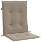 Gartenstuhlauflagen für Niedriglehner 6 Stk. Taupe 100x50x3 cm Gartenstuhlauflagen für Niedriglehner 6 Stk. Taupe 100x50x3 cm