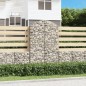 vidaXL Gabione mit Hochbogen 100x30x160/180 cm Verzinktes Eisen vidaXL Gabione mit Hochbogen 100x30x160/180 cm Verzinktes Eisen