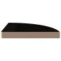 vidaXL Eck-Schweberegale 4 Stk. Hochglanz-Schwarz 35x35x3,8 cm MDF vidaXL Eck-Schweberegale 4 Stk. Hochglanz-Schwarz 35x35x3,8 cm MDF