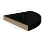 vidaXL Eck-Schweberegale 4 Stk. Hochglanz-Schwarz 35x35x3,8 cm MDF vidaXL Eck-Schweberegale 4 Stk. Hochglanz-Schwarz 35x35x3,8 cm MDF