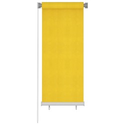 vidaXL Außenrollo 60x140 cm Gelb HDPE