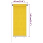 vidaXL Außenrollo 60x140 cm Gelb HDPE vidaXL Außenrollo 60x140 cm Gelb HDPE