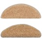 vidaXL Treppenmatten 15 Stk. Creme 65x21x4 cm vidaXL Treppenmatten 15 Stk. Creme 65x21x4 cm