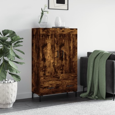 vidaXL Highboard Räuchereiche 69,5x31x115 cm Holzwerkstoff