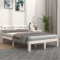 vidaXL Massivholzbett Weiß 140x190 cm vidaXL Massivholzbett Weiß 140x190 cm