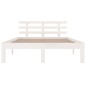 vidaXL Massivholzbett Weiß 140x190 cm vidaXL Massivholzbett Weiß 140x190 cm