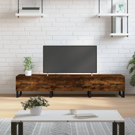 vidaXL TV-Schrank Räuchereiche 150x36x30 cm Holzwerkstoff