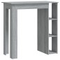 vidaXL Bartisch mit Regal Grau Sonoma 102x50x103,5 cm Holzwerkstoff vidaXL Bartisch mit Regal Grau Sonoma 102x50x103,5 cm Holzwerkstoff
