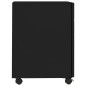 vidaXL Aktenschrank mit Rollen Schwarz 30x45x59 cm Stahl vidaXL Aktenschrank mit Rollen Schwarz 30x45x59 cm Stahl