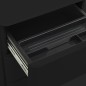 vidaXL Aktenschrank mit Rollen Schwarz 30x45x59 cm Stahl vidaXL Aktenschrank mit Rollen Schwarz 30x45x59 cm Stahl