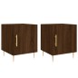 vidaXL Nachttische 2 Stk. Braun Eichen-Optik 40x40x50 cm Holzwerkstoff vidaXL Nachttische 2 Stk. Braun Eichen-Optik 40x40x50 cm Holzwerkstoff