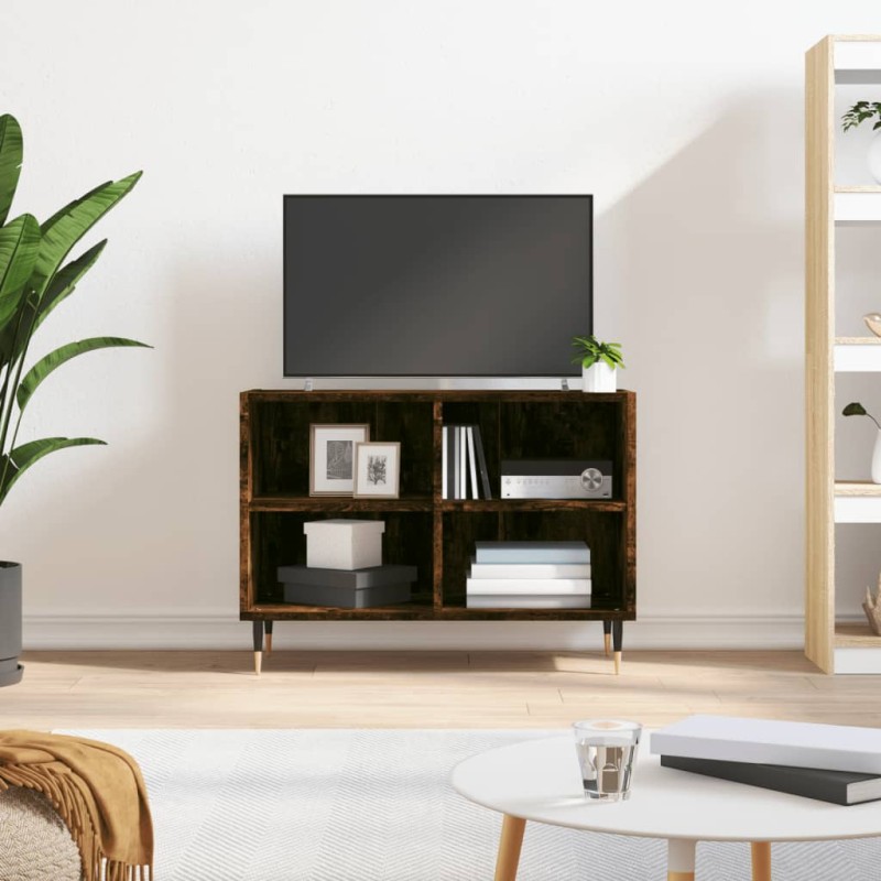 vidaXL TV-Schrank Räuchereiche 69,5x30x50 cm Holzwerkstoff vidaXL TV-Schrank Räuchereiche 69,5x30x50 cm Holzwerkstoff