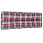 vidaXL Palettenkissen Rot Karomuster 120x40x12 cm Stoff vidaXL Palettenkissen Rot Karomuster 120x40x12 cm Stoff