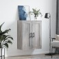 vidaXL Wandschrank Grau Sonoma 69,5x34x90 cm Holzwerkstoff vidaXL Wandschrank Grau Sonoma 69,5x34x90 cm Holzwerkstoff