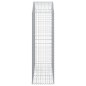 vidaXL Gabione mit Hochbogen 150x50x160/180 cm Verzinktes Eisen vidaXL Gabione mit Hochbogen 150x50x160/180 cm Verzinktes Eisen