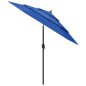 vidaXL Sonnenschirm mit Aluminium-Mast 3-lagig Azurblau 2,5 m vidaXL Sonnenschirm mit Aluminium-Mast 3-lagig Azurblau 2,5 m