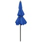 vidaXL Sonnenschirm mit Aluminium-Mast 3-lagig Azurblau 2,5 m vidaXL Sonnenschirm mit Aluminium-Mast 3-lagig Azurblau 2,5 m
