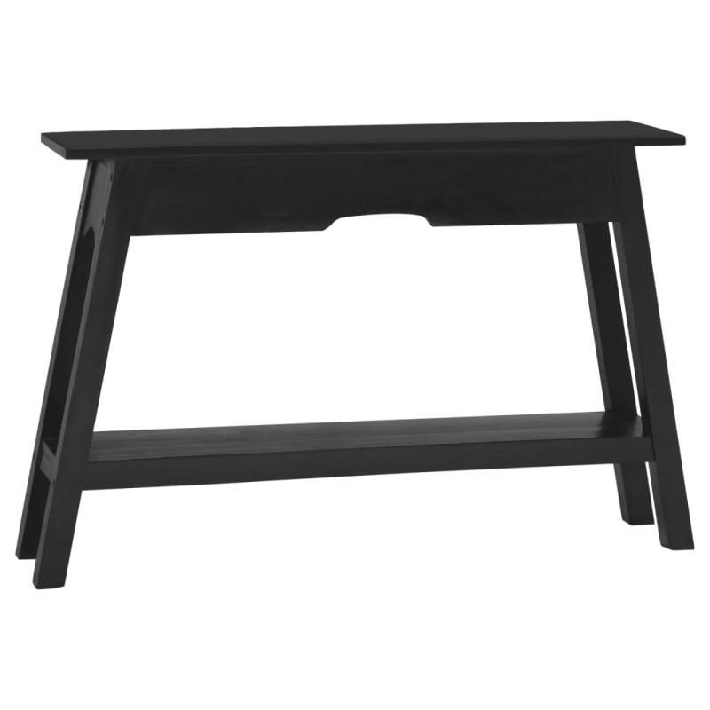 vidaXL Konsolentisch Schwarz 110x30x75 cm Massivholz Mahagoni vidaXL Konsolentisch Schwarz 110x30x75 cm Massivholz Mahagoni