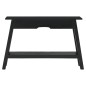vidaXL Konsolentisch Schwarz 110x30x75 cm Massivholz Mahagoni vidaXL Konsolentisch Schwarz 110x30x75 cm Massivholz Mahagoni