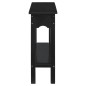vidaXL Konsolentisch Schwarz 110x30x75 cm Massivholz Mahagoni vidaXL Konsolentisch Schwarz 110x30x75 cm Massivholz Mahagoni