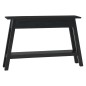 vidaXL Konsolentisch Schwarz 110x30x75 cm Massivholz Mahagoni vidaXL Konsolentisch Schwarz 110x30x75 cm Massivholz Mahagoni