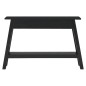 vidaXL Konsolentisch Schwarz 110x30x75 cm Massivholz Mahagoni vidaXL Konsolentisch Schwarz 110x30x75 cm Massivholz Mahagoni