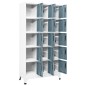 vidaXL Schließfachschrank Hellgrau und Dunkelgrau 90x40x180 cm Stahl vidaXL Schließfachschrank Hellgrau und Dunkelgrau 90x40x180 cm Stahl