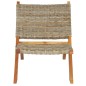 vidaXL Relaxstuhl Natur Kubu-Rattan und Massivholz Mahagoni vidaXL Relaxstuhl Natur Kubu-Rattan und Massivholz Mahagoni