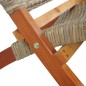 vidaXL Relaxstuhl Natur Kubu-Rattan und Massivholz Mahagoni vidaXL Relaxstuhl Natur Kubu-Rattan und Massivholz Mahagoni