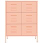 vidaXL Schubladenschrank Rosa 80x35x101,5 cm Stahl vidaXL Schubladenschrank Rosa 80x35x101,5 cm Stahl