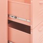vidaXL Schubladenschrank Rosa 80x35x101,5 cm Stahl vidaXL Schubladenschrank Rosa 80x35x101,5 cm Stahl