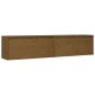 vidaXL Wandschränke 2 Stk. Honigbraun 80x30x35 cm Massivholz Kiefer vidaXL Wandschränke 2 Stk. Honigbraun 80x30x35 cm Massivholz Kiefer
