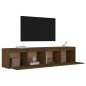 vidaXL Wandschränke 2 Stk. Honigbraun 80x30x35 cm Massivholz Kiefer vidaXL Wandschränke 2 Stk. Honigbraun 80x30x35 cm Massivholz Kiefer