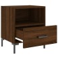 vidaXL Nachttisch Braune Eiche 40x35x47,5 cm Holzwerkstoff vidaXL Nachttisch Braune Eiche 40x35x47,5 cm Holzwerkstoff