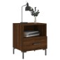 vidaXL Nachttisch Braune Eiche 40x35x47,5 cm Holzwerkstoff vidaXL Nachttisch Braune Eiche 40x35x47,5 cm Holzwerkstoff