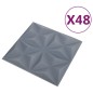 vidaXL 3D-Wandpaneele 48 Stk. 50x50 cm Origami Grau 12 m² vidaXL 3D-Wandpaneele 48 Stk. 50x50 cm Origami Grau 12 m²